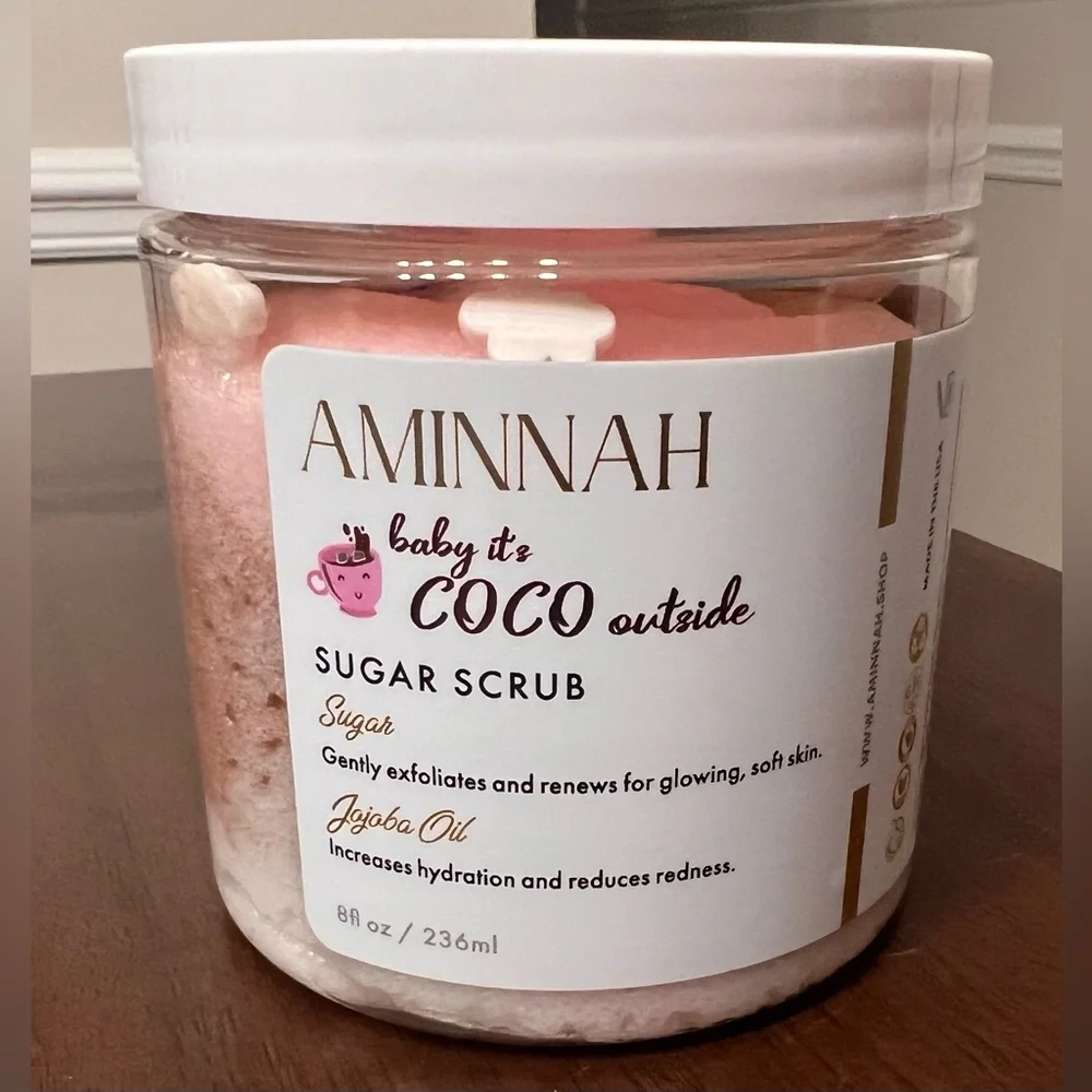 NEW IN BOX 2 FOR 1: AMINNAH Coco Outside Sugar Scrub AND Reese Sugar Scrub! 🌟